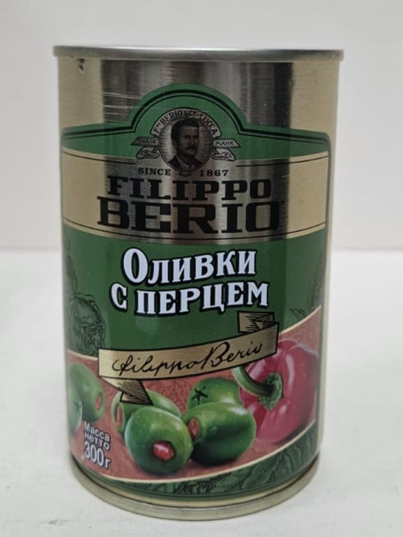 Оливки с перцем Filippo Berio