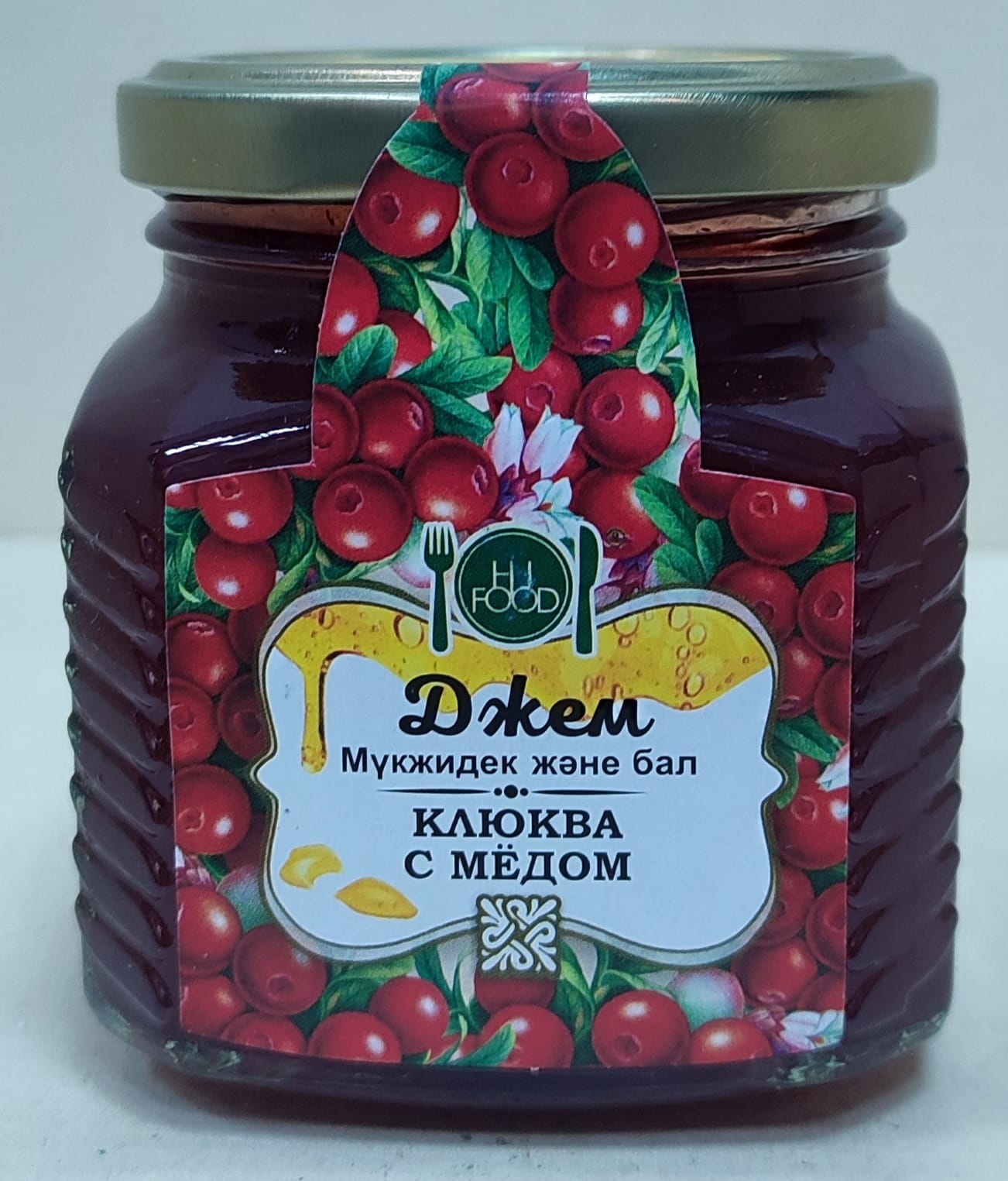 Джем "Клюква с мёдом", 300 грамм